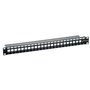 Keystone Patchpanel 24 Poorts 19" (SNAP IN) RAL9005